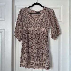 Western Tribal Print Dress